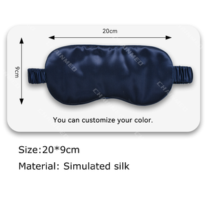 CM 2025 Atacado Logotipo Personalizado De Seda De Cetim Dormir Olho Capa Eyemask Dormir Noite Olho Sombra Sono Máscara Com Alça Elástica - Product Image 2