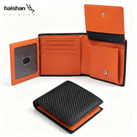 Dompet Lipat Tiga Pendek untuk Pria, Bahan Mikrofiber, Kapasitas Besar, Kantong Koin, Bisnis, Harian, Portabel, Ringan, Perjalanan