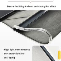 Moustiquaires de fenêtre modernes en fibre de verre sur mesure LUCHENG certifiées CE, 0,5m-2m, avec structure rétractable à rouleaux et cadre en alliage d'aluminium
