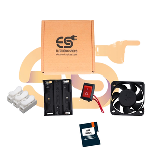 Kit de inicio de mini ventilador de escape DIY con accesorios de batería Tutorial en video y manual de usuario-ESPECIAS ELECTRÓNICAS MINEXFAN156 - Product Image 1