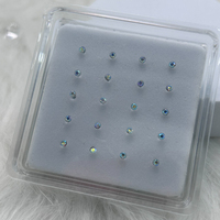 Vente chaude 925 Argent Boule Nez Goujons Anneau pour Femmes Hommes Corps Piercings Bijoux
