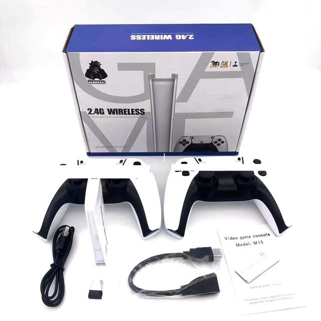 M15 2025 Home Video Game Consoles 4K HD 20000+ Games 2.4Ghz Wireless Player 2.4Ghz Controller Handheld Arcade Classic M15 Game