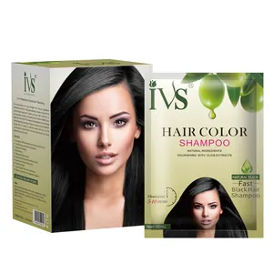 Shampoo colorant capillaire 3 en 1 de fournisseur de Guangzhou, coloration capillaire express, échantillon gratuit, marque privée, sans produits chimiques, shampooing colorant capillaire naturel - Product Image 1
