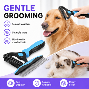 Peine Desenredante Portátil de Doble Cara de Acero Inoxidable para Perros, Gatos y Animales Pequeños - ¡Venta Caliente! - Product Image 4