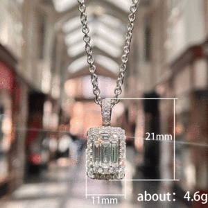 Collana con Ciondolo Quadrato per Donne, Stile Giapponese e Coreano, Catena alla Moda per Clavicola - Product Image 2