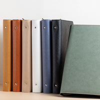Quantité minimale de commande bas 8.5x11 pouces en cuir Pu A4 A5 taille logo personnalisé à glissière portefeuille Document fichier dossier organisateur sac 3 4 reliure à anneaux