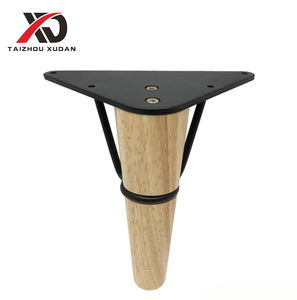 Pied de meuble <span class=keywords><strong>en</strong></span> bois massif pour canapé, armoire, table basse, support de bureau <span class=keywords><strong>en</strong></span> forme de C - Product Image 2