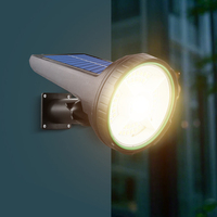 Projecteurs solaires d'extérieur étanches en gros, 55 LED, avec éclairage puissant pour aménagement paysager, jardins, cours et arbres