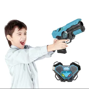 Laser Tag Guns X Battle Shooting Laser Game Gun Set with Vest Target for Kids for sale