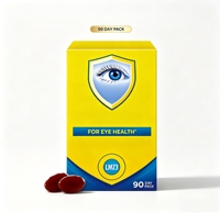 Complément alimentaire pour la santé des yeux en marque privée OEM, luteïne, zéaxanthine, capsules molles, 90 capsules