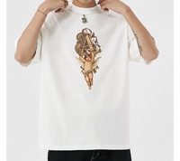 Camiseta Premium de Alta Calidad OEM ODM Estilo Hip Hop, Corte Holgado, Teñida con Pigmentos, Retro, Lisa, de Lujo, Corte Cuadrado, 280GSM, Fábrica de Shenzhen