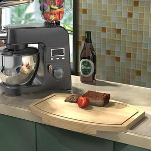 <b>Bamboo</b> Wood Cutting Board Irregular Shape With Juice Groove Kitchen Corner Chopping Block - Product Image 2