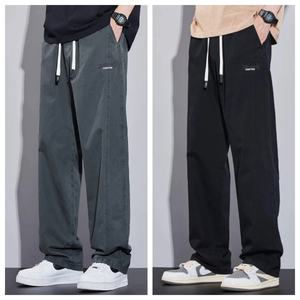 Pantalons chino amples pour hommes 2025 |    Pantalons décontractés pour hommes, polyvalents pour le quotidien/le hip-hop, avec une couleur unie tendance et un tissu durable - Product Image 6