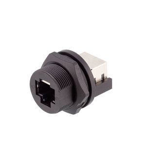CAZN – <span class=keywords><strong>connecteur</strong></span> <span class=keywords><strong>Ethernet</strong></span> RJ45 à <span class=keywords><strong>Double</strong></span> tête femelle à montage arrière, prise PCB étanche - Product Image 2