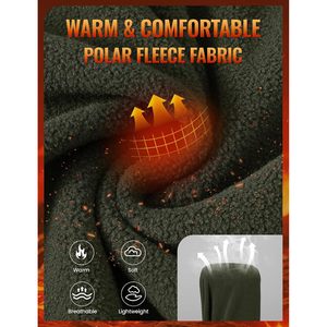 Chaleco de Forro Polar para Hombre Rdruko, con Cierre Completo, Aislamiento Térmico, Ligero, para Senderismo y Viajes, con 5 Bolsillos - Product Image 4