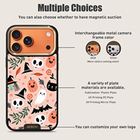 Coques de téléphone portable personnalisées de luxe pour marque de créateur, magnétiques, antichoc, vierges, avec impression UV pour iPhone 17 16 15 Pro Max