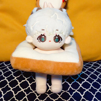 Poupées en peluche personnalisées, mignonnes, en tissu doux, en coton, faible MOQ, 20 cm, faites à la main, poupées Kpop, rembourrage en coton PP