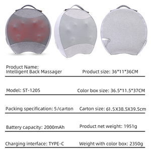 Almohada Térmica Multifuncional ST-1205 para Cuello, Hombros y Espalda con Masaje Shiatsu y Calor para la Salud Cervical - Product Image 6