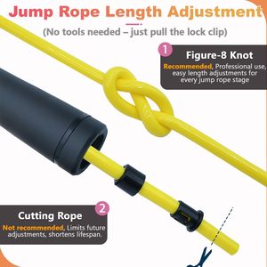 Cuerda de Saltar de PVC Multicolor para Fitness Freestyle, Cuerda de Saltar de PVC de 5 mm Sin Enredos - Product Image 5