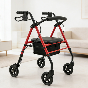 HanBangJiaYe Carbon Steel Walker Elderly <strong>People</strong> Rehabilitation Therapy Comfortable Convenient Height Adjustable Light Weight One - Product Image 4