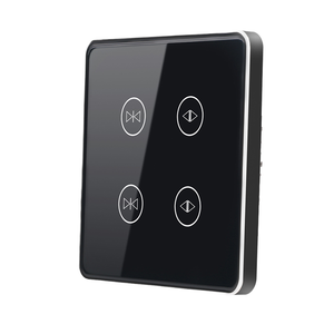 DUOMEI İngiltere/ab akıllı uzaktan Wifi çift perde duvar anahtarı 16A alüminyum <span class=keywords><strong>PC</strong></span> dokunmatik Panel ses kontrolü Google Alexa ev akıllı yaşam - Product Image 4