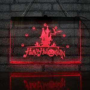 <span class=keywords><strong>Lampe</strong></span> néon led avec économie d'énergie, ampoule suspendue thème Halloween, présentoir de table, cadeau pour enfants, 1 pièce - Product Image 2