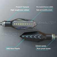 2 clignotants LED 12V pour moto, effet défilant, pour Yamaha MT07 MT09 et Honda
