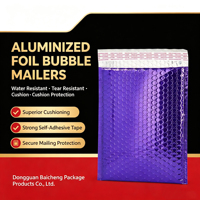 Enveloppes matelassées métalliques à bulles, enveloppes d'expédition avec fermeture adhésive, sacs d'expédition pour l'emballage postal