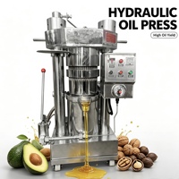 Extracteur d'huile hydraulique vertical haute pression, presse à froid en acier inoxydable pour graines oléagineuses