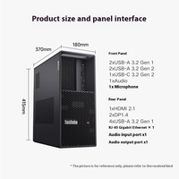Ordinateur de bureau Lenovo Thinkstation P3 Tower Workstation PC, tout neuf, P3 I9-13900K, 128 Go, 512 Go SSD, 4TSATA, RTX4090-24G