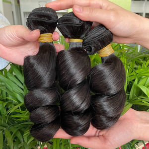 มัดผมมนุษย์ลอนหลวมเกรด12A อินเดีย - Product Image 3