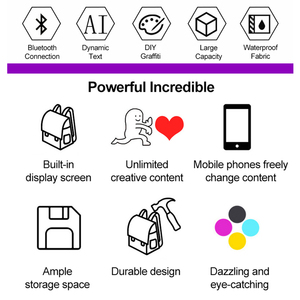 Mochila Led inteligente con Pantalla dinámica Diy personalizada a prueba de agua más nueva de fábrica, publicidad para caminar humano, mochila Led inteligente con pantalla Led a todo Color - Product Image 3