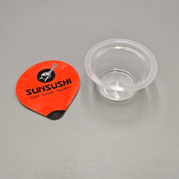 Gobelet à sauce soja jetable de 40 ml avec couvercle personnalisé