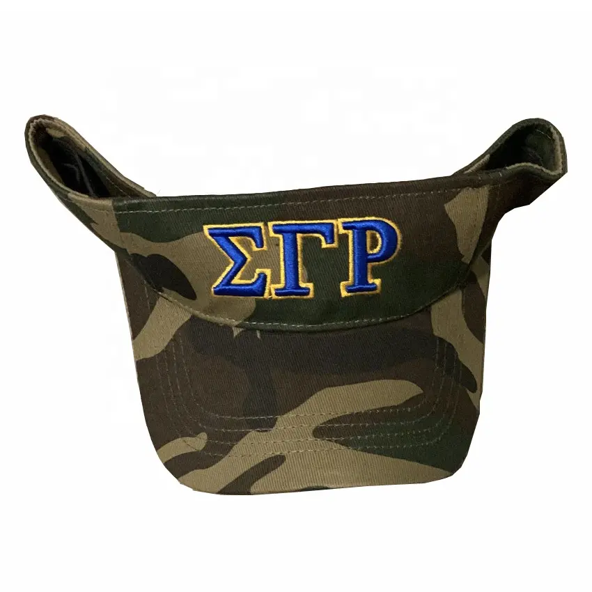 Camouflage color Sigma Gamma Rho car window visor hat visor customized 1922 summer sun visor hat