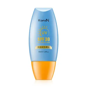 Oem Private Label Uv Sunblock Whitening Moisturizer Zon Crème Zonnebrandcrème Spf 30 Lotion Gezicht Zonnebrandcrème