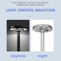 Lampadaire solaire LED UFO tout-en-un 160W avec panneau solaire intégré, étanche IP65, pour usage routier extérieur, batterie LiFePO4, capteur