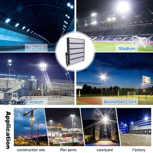 ไฟภายนอกอาคารที่ทันสมัยกันน้ำได้เสาสูง800W 500W 400W ฟลัดไลท์ <span class=keywords><strong>LED</strong></span> พร้อมเซ็นเซอร์ - Product Image 2