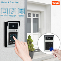 Penjualan Terbaik 1080P Tuya bel pintu nirkabel Bluetooth kedap air kamera kata sandi kartu IC perlindungan kualitas tinggi keamanan rumah