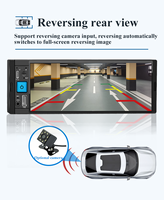 Reproductor Multimedia 1 DIN con Sistema Android y Pantalla Retráctil Universal de 6.36'', Radio para Coche MP5 con Navegación GPS, Carplay, Estéreo y MP3