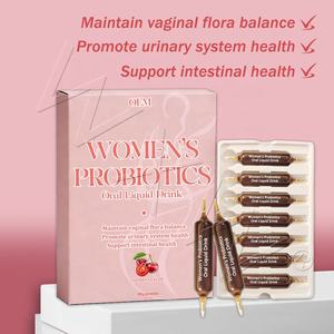 Bebida Líquida Probiótica con Sabor a Cereza y Logotipo Personalizado para Mujeres, Doble Boquilla, Apoya <span class=keywords><strong>la</strong></span> Salud <span class=keywords><strong>Intestinal</strong></span>, Suplementos Prebióticos - Product Image 5