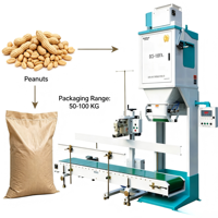 Machine d'emballage manuelle Ewinall DCS-100FA1 certifiée CE 50-100 kg pour le marché européen, avec étiquetage alimentaire et de sécurité sur papier