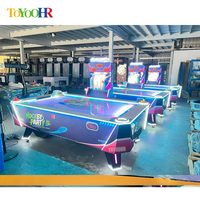 Table de hockey à air multi-pucks, machine de jeu d'arcade d'intérieur, table de hockey à air de haute qualité à monnayeur pour centre commercial