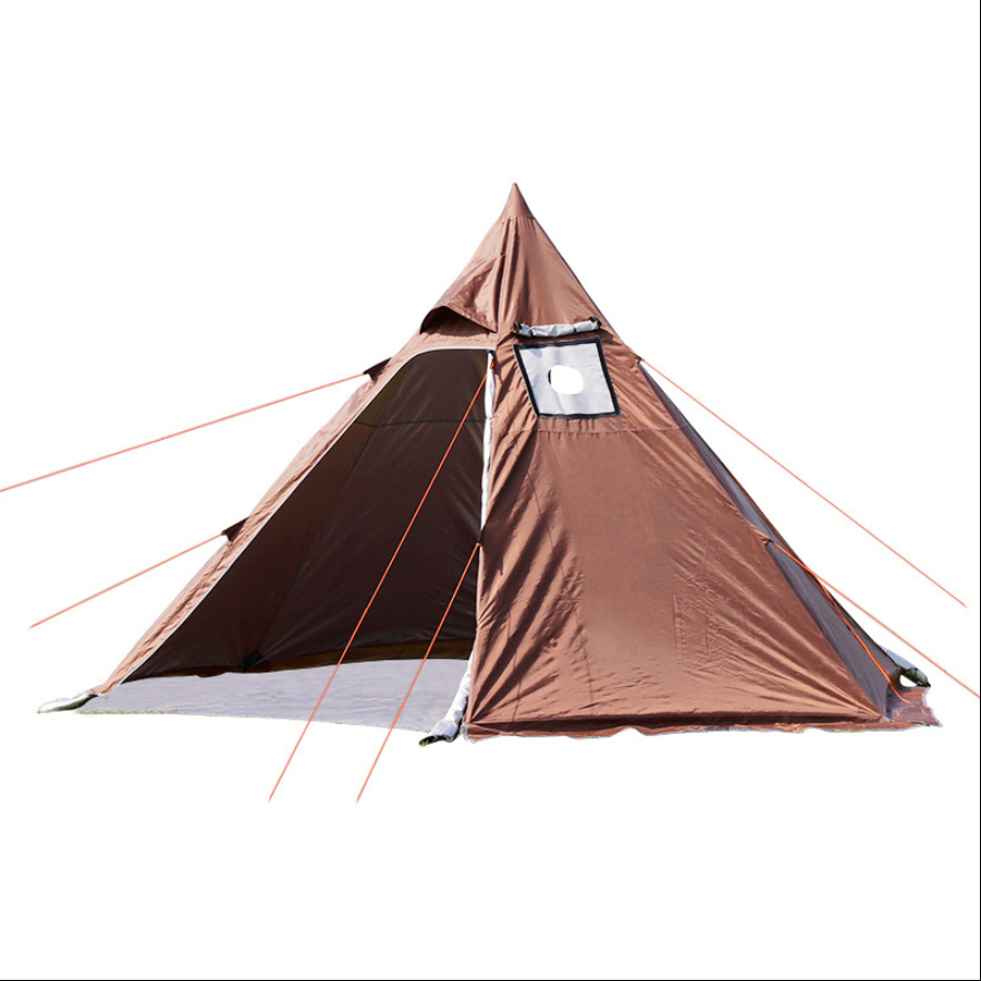 Tipi équipé d'une cheminée