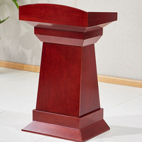 Elegante Atril de Madera y Cobre con Acabado Retro Brillante, Plataforma Ancha para Lectura, para Funerales, Capillas, Recuerdos, Ceremonias Religiosas y Bebés