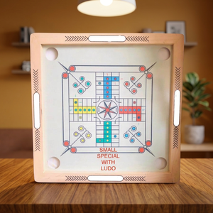Tablero Carrom de madera Ludo Deign con pegatina moneda y polvo excelente regalo juego de mesa de 26 pulgadas - Product Image 3