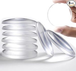 Penahan Gagang Pintu Dinding Terkuat 6 Buah Pelindung Dinding Bulat Karet Bening Penahan Gagang Pintu Pelindung Bumper Pintu - Product Image 5