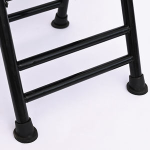 Chaise de toilette pliable pour personnes âgées, hauteur réglable, siège de toilette portable avec dossier pour la maison et l'hôpital - Product Image 6