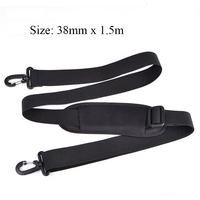Bandoulière noire réglable pour guitare avec coussinet en silicone Sangles de sac à dos détachables personnalisées Bandoulière pour ceinture de sac