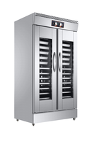 Armoire de fermentation commerciale à 32 plateaux, contrôle mécanique, isolation en mousse, pour pain et pains vapeur