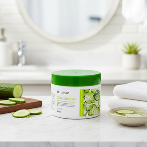 Crema Limpiadora Blanqueadora y Antiarrugas de Pepino Lunaris, Cosmética Coreana, 300 ml, Cuidado de Puntos Negros, Eliminación de Piel Muerta, Para Todo Tipo de Piel - Product Image 3